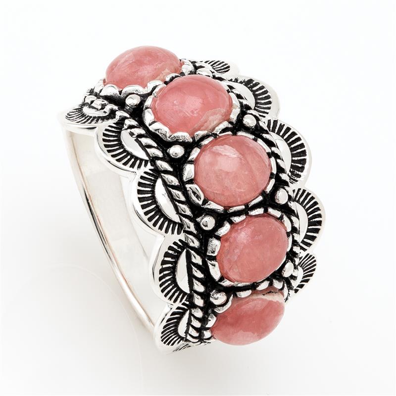Inca Rose Rhodochrosite Ring